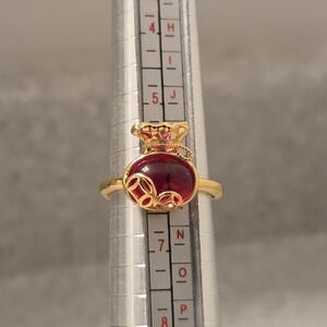 BOGO💖Gold Plated Adjustable Red Satchel Ring